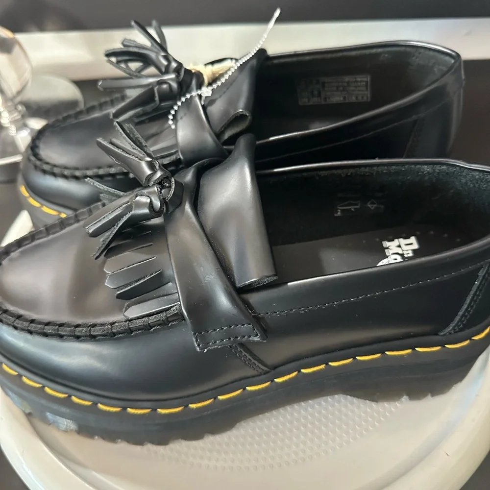 🆕Dr. Martens ADRIAN QUAD PLATFORM Tassel Loafers - Picture 7 of 17
